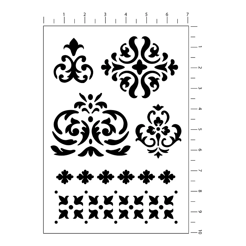 12 Pack: Pattern Icon & Border Stencils, 7" x 10" by Craft Smart®
