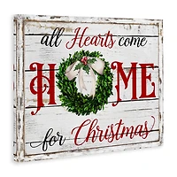 Stupell Industries Hearts Home For Christmas Canvas Wall Art
