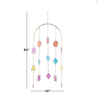 The Novogratz Multi Metal Contemporary Windchime, 34" x 14" x 2"