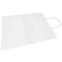 JAM Paper Medium White Kraft Solid Gift Bags, 100ct.