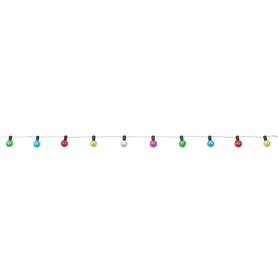 Mini Round Multicolor Bulb Garland Decoration by Ashland®