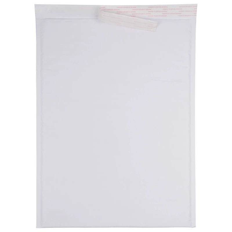 JAM Paper 12.5" x 17.5" White Kraft Bubble Lite Padded Mailers, 25ct.
