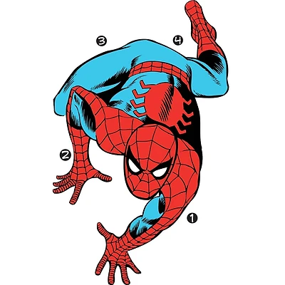 RoomMates Spiderman Comic Peel & Stick Giant Wall Decals