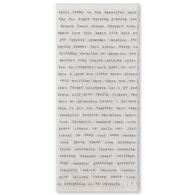 Word-Fetti Clear Stamps by Recollections™