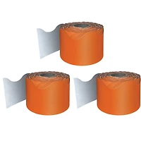 Carson Dellosa® Orange Rolled Scalloped Border, 195ft.