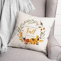 Fall Into Place Throw Pillow