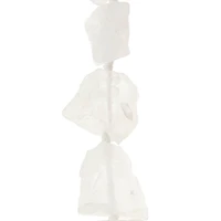 12 Pack:  White Large Quartz Nugget Beads by Bead Landing™