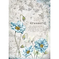 Stamperia Dreamer 8.25" x 11.75" Rice Paper, 6 Sheets