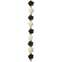 Black & White Flower Beads, 10mm by Bead Landing™