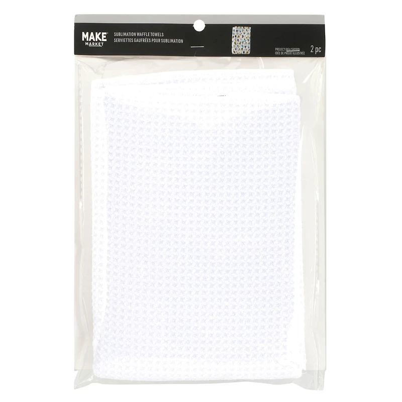 16" x 24" Sublimation Waffle Towels, 2ct. by Make Market®