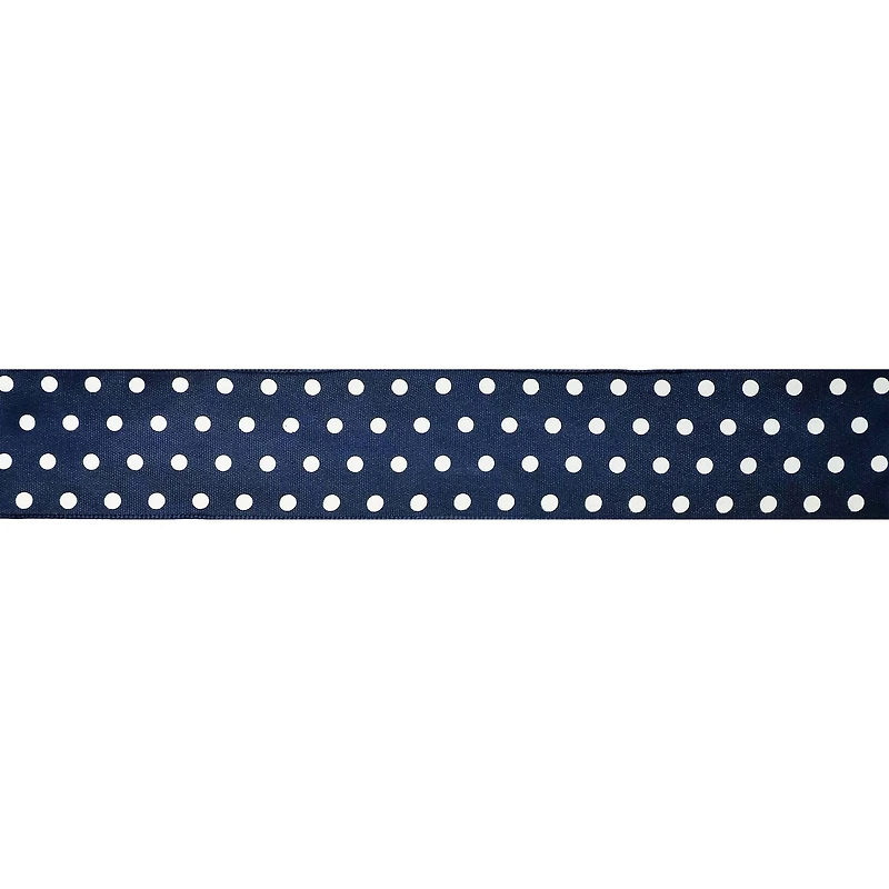 1.5" x 3yd. Sheer Wired Polka Dot Ribbon by Celebrate It