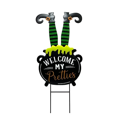 2.5ft. Welcome Witch Legs Metal Yard Stake by Ashland®