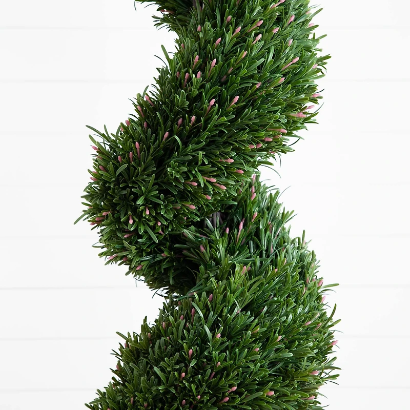 9ft. Potted Artificial Rosemary Spiral Topiary Tree