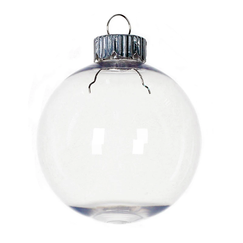 3" DIY Clear Glass Ball Ornaments, 8ct. by Make Market®
