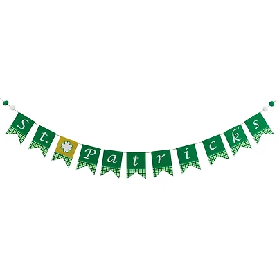 7.5ft. Plaid St. Patrick's Flag Wall Banner