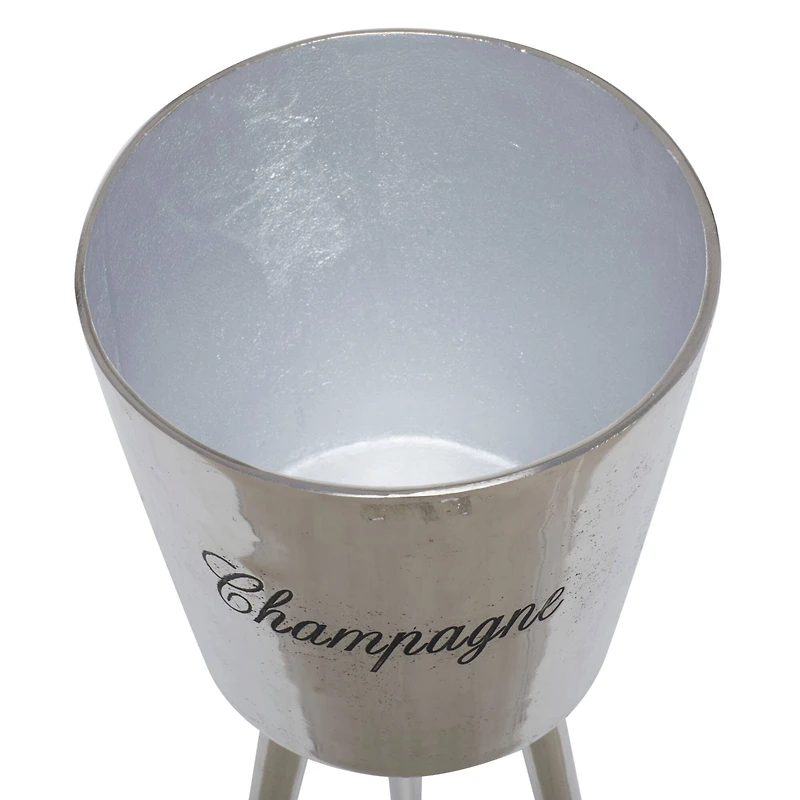 Grey Modern Wine Holder, 9" x 9" x 28"