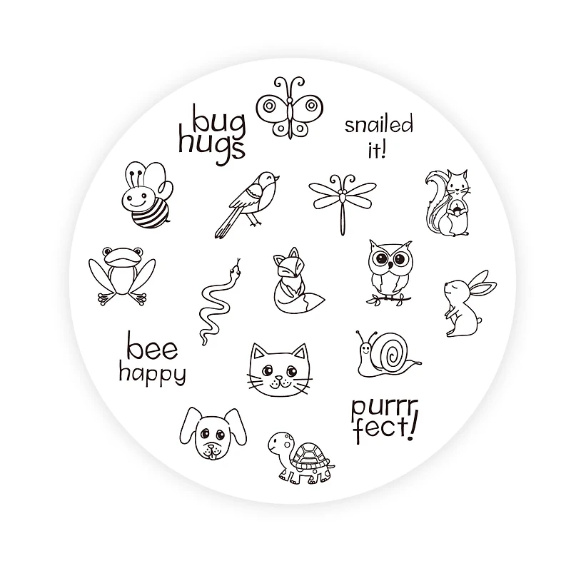 Animal Jar of Wood Stamps by Recollections™