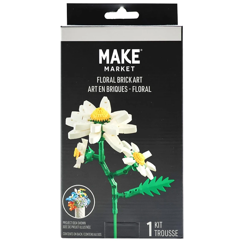 White Daisies Floral Brick Art Kit by Make Market®
