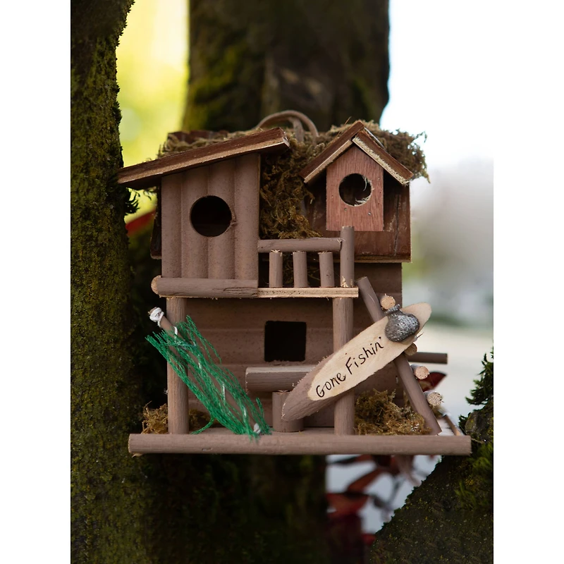 8.25" Gone Fishin’ Birdhouse