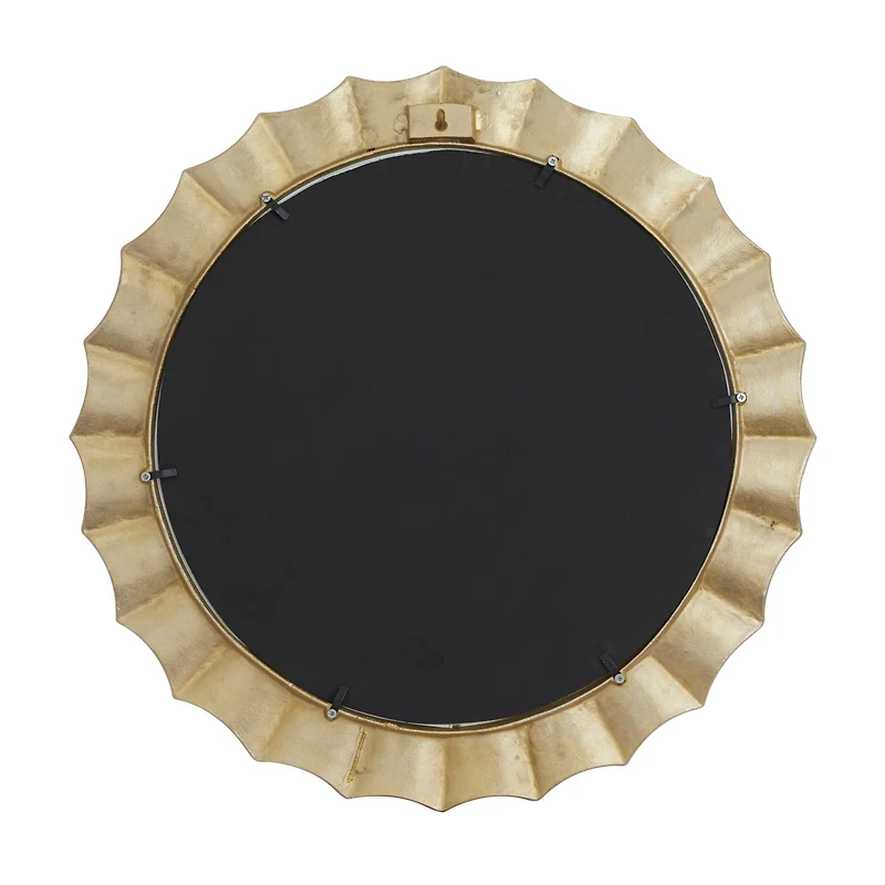 Gold Glam Wall Mirror, 35" x 2" x 35"
