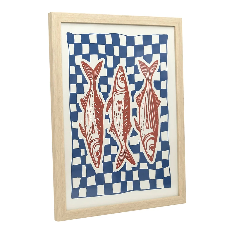 12" x 16" Fish Framed Wall Décor by Ashland