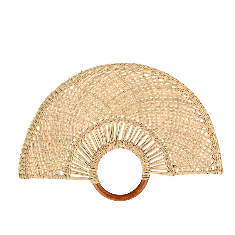 Hello Honey® 18.25" Natural Breezy Seagrass Fan Wall Art