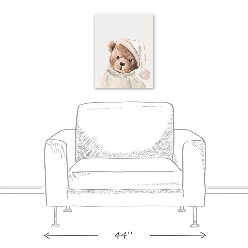 Bedtime Teddy 16" x 20" Canvas Wall Art