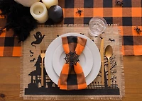 DII® Haunted House Burlap Placemat Set