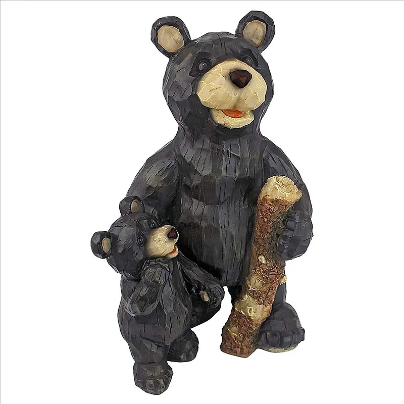 Design Toscano 15.5" Black Forest Bear Pair Sculpture