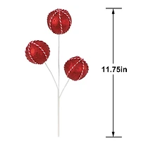 11.75" Red Ball Ornament Pick by Ashland®