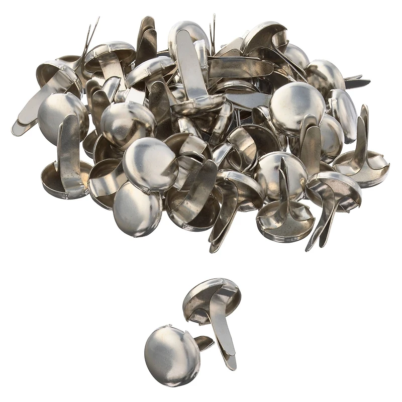 12 Packs: 50 ct. (600 total) Silver Circular Brads by Recollections™