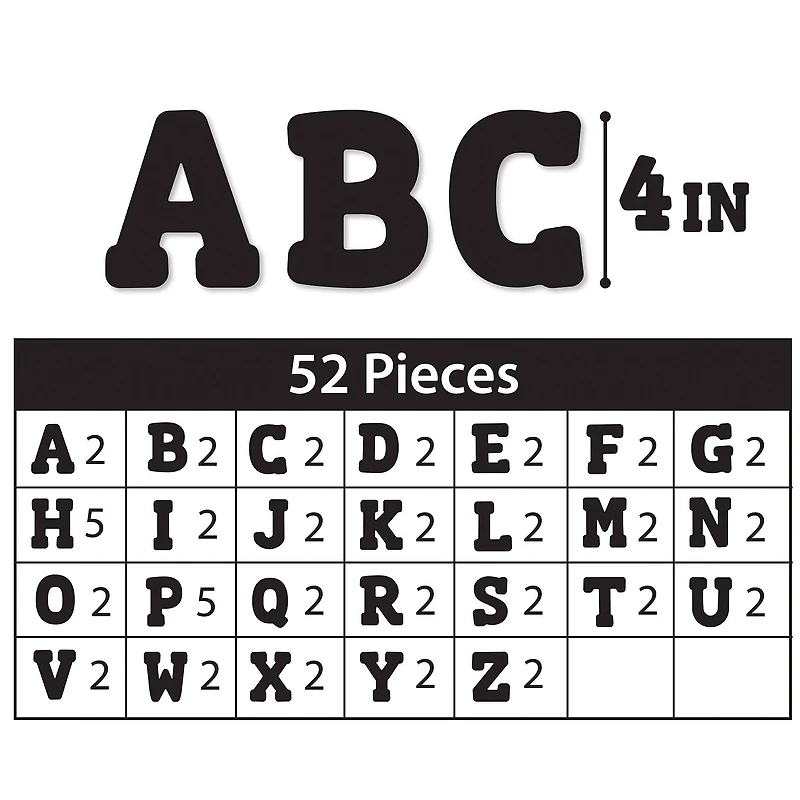 ArtSkills® 2.5" to 4" Black 160 Piece Paper Poster Letter Set