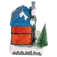 7" Red LED Lighted Post Office Christmas Village Decoration