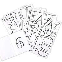 Black Lines Alphabet Stickers by Recollections™