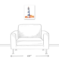 Checkered Lighthouse 12" x 16" Canvas Wall Art