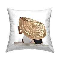 Stupell Industries Beach Friends Tropical Ocean Sun Hat Throw Pillow, 18" x 18"