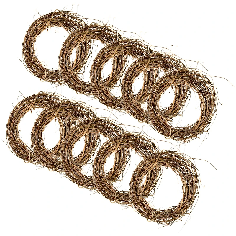 10 Pack: 10" Grapevine Wreath by Ashland®