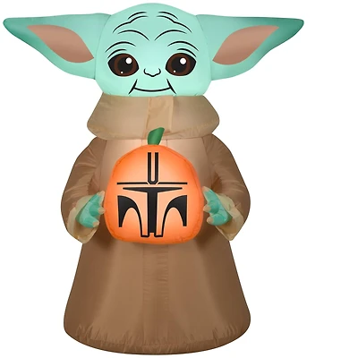3.5ft. Airblown® Inflatable Halloween Star Wars™ The Child & Pumpkin
