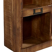 Brown Wood Rustic Wall Shelf, 42" x 18" x 7"