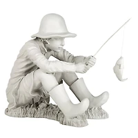 Design Toscano 17" Gone Fishing Fisherman Statue