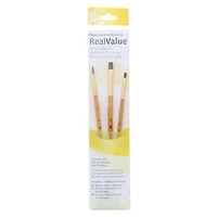 Princeton™ RealValue™ Synthetic Hair Brush 3 Piece Set