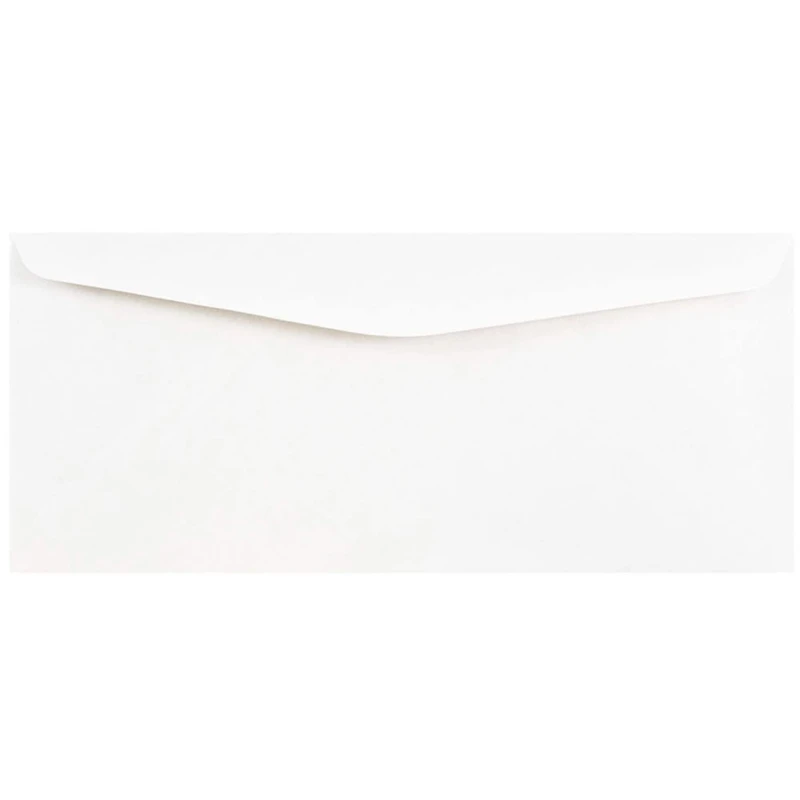 JAM Paper 4" x 9.5" White Business Envelopes, Bulk