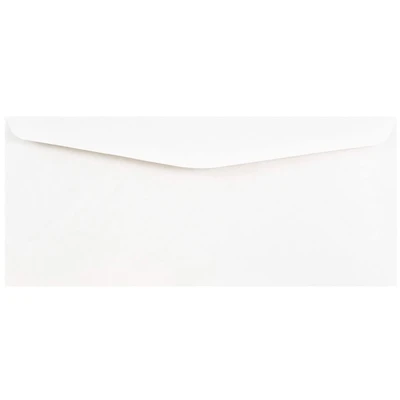 JAM Paper 4" x 9.5" White Business Envelopes, Bulk