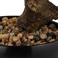 Hello Honey® Green Faux Bonsai Tree in Plastic Pot with Pebbles