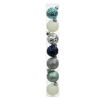 1.5" Blue & Silver Shatterproof Ball Ornament Set by Ashland®