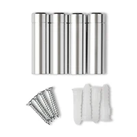 Wexel Art 12" x 12'' Acrylic Floating Frame for Album Covers with Silver Hardware