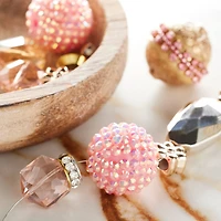 12 Pack: Rose Gold Mix Round Strung Beads by Bead Landing™