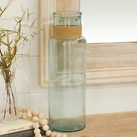 18" Clear Glass Farmhouse Vase