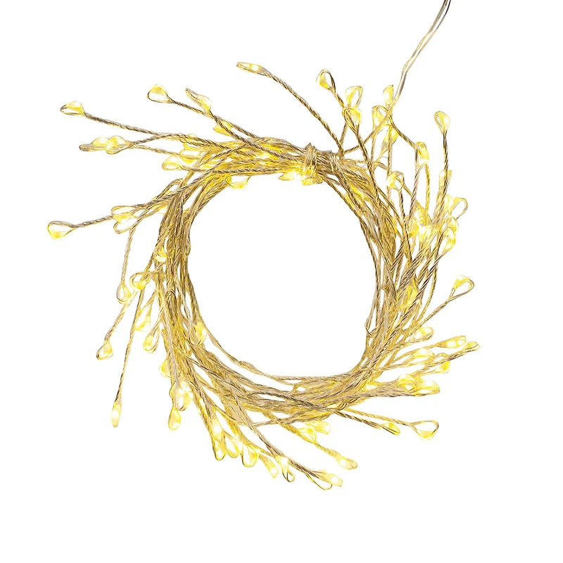 80ct. Warm White LED Firecracker String Lights on Silver Wire by Ashland®