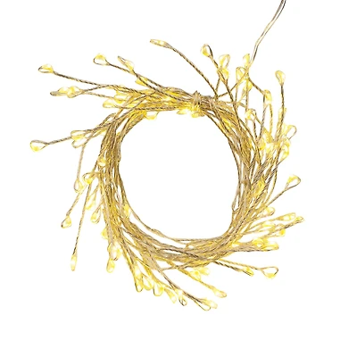 80ct. Warm White LED Firecracker String Lights on Silver Wire by Ashland®